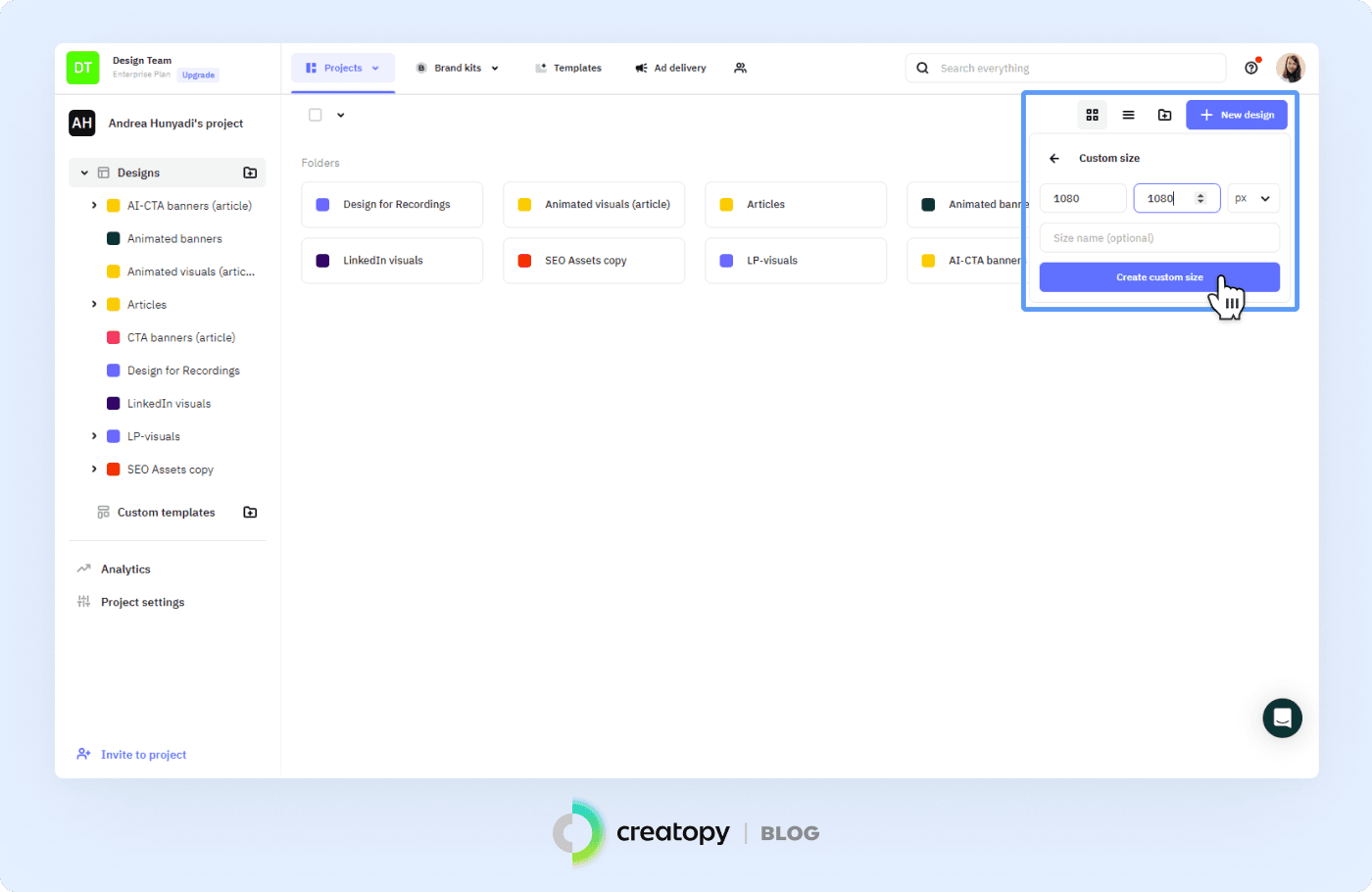 How to create animated Facebook Ads with The Brief