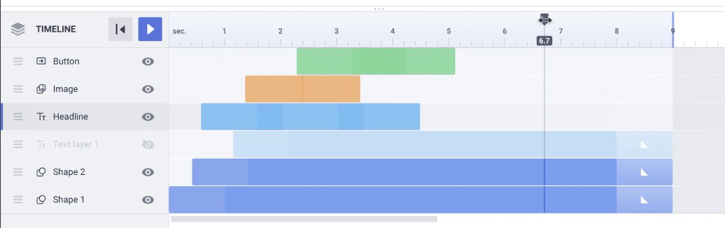 thebrief timeline scrubber