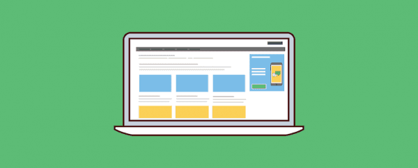 desktop showing banner ads on a blog page