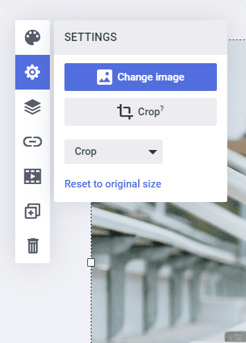 Crop image feature