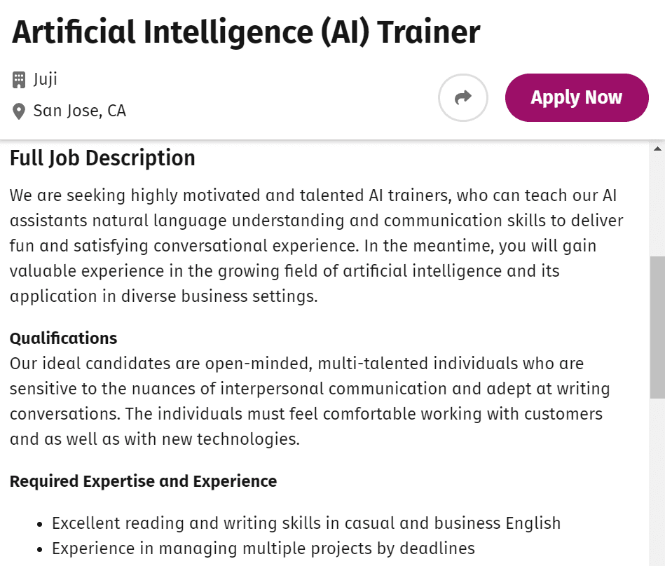 AI trainer