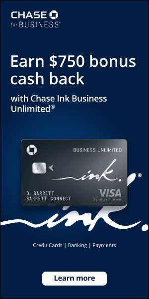 Chase Bank banner ad