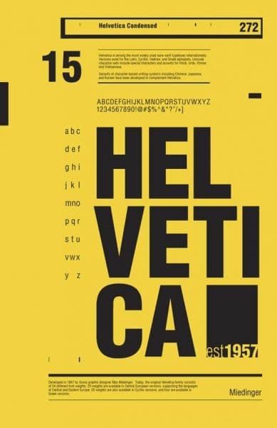 helvetica typeface