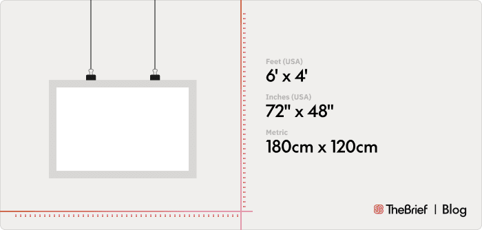 Print banner size (6′ x 4′)