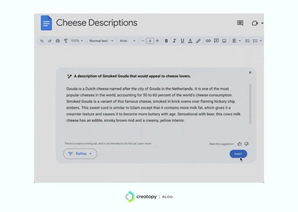 A screenshot og Google Gemini AI's 2025 superbowl ad showing a generative ai hallucination
